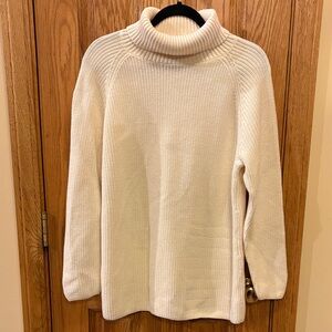 Coldwater Creek Ivory Turtleneck Sweater